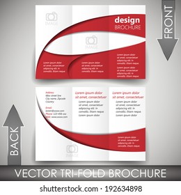 Tri-fold corporate business store brochure/design for print, presentation or publishing 