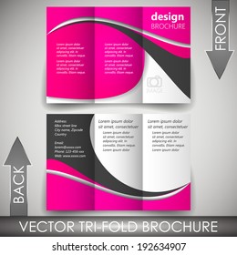 Tri-fold corporate business store brochure/design for print, presentation or publishing 