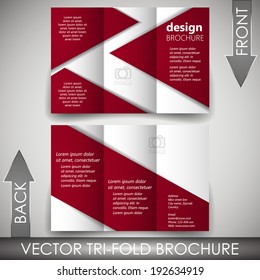 Tri-fold corporate business store brochure/design for print, presentation or publishing 