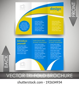 Tri-fold corporate business store brochure/design for print, presentation or publishing 