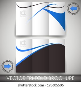 Tri-fold corporate business store brochure/design for print, presentation or publishing 