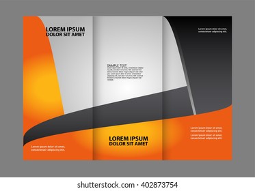 Tri-Fold Corporate Business Store Mock up & Brochure Design
