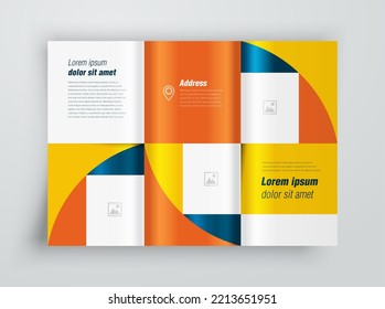 Trifold design template cover vector