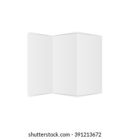 Trifold empty Paper Page Template