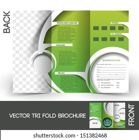 Tri-Fold Golf Tournament Mock Up & Brochure Design