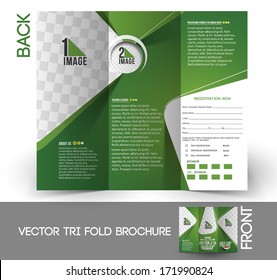 Tri-Fold Golf Tournament Mock up & Brochure Design 