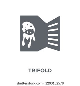Trifold icon. Trifold design concept from  collection. Simple element vector illustration on white background.