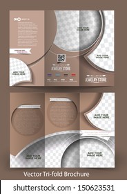 Tri-Fold Jewelry Store Mock up & Brochure Design