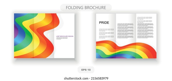 Tri-fold LGBT BROCHURE DESIGN, Vector graphics