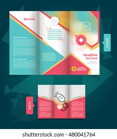 Trifold Medical Brochure Design Layout