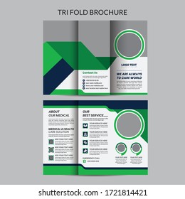 Trifold Medical Brochure Flyer Layout Template