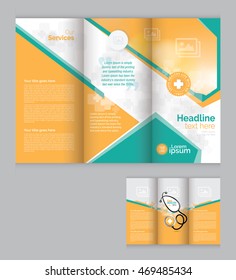 Trifold Medical Brochure Flyer Layout Template