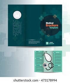 Trifold Medical Brochure Flyer Layout Template