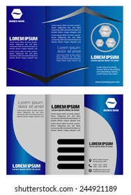 Tri-Fold Mock up Brochure Design 