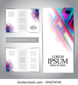 Tri-fold modern brochure template