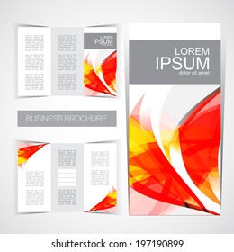 Tri-fold modern brochure template