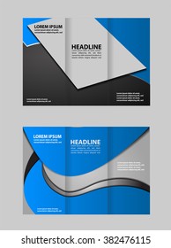 Tri-fold technology Style Brochure Layout Design Template
