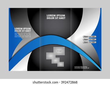 Tri-fold technology Style Brochure Layout Design Template
