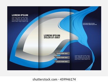 Tri-fold technology Style Brochure Layout Design Template
