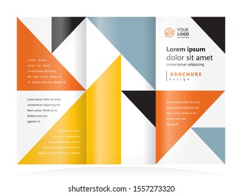 Tri Fold Brochure Template Yellow Images Stock Photos Vectors Shutterstock