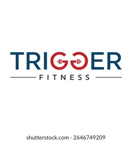Trigger Fitness Logo Design Emphasizing Strength and Energy