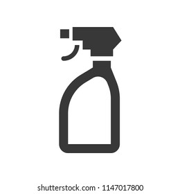 Trigger Spray Bottle, Cleaning Service Related Icon Set, Glyph Design