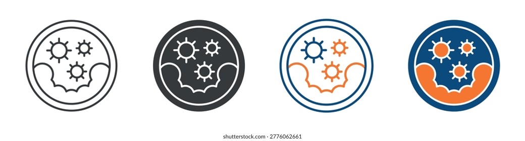 Triglycerides Icon Set Multiple Style Collection