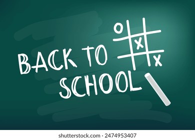 Trigonometric formulas and graphics on a green background. Back to school.