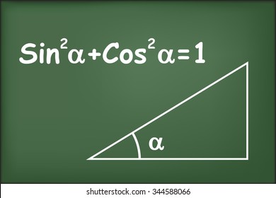 Trigonometric functions, mathematics scientific education vector