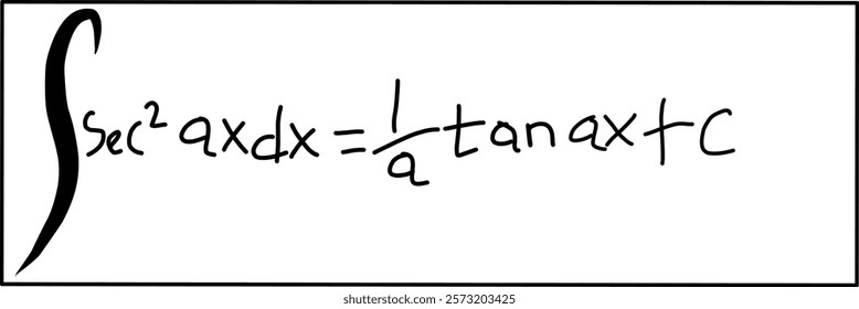 Trigonometric integrals in Doodle style, basic calculus of mathematics