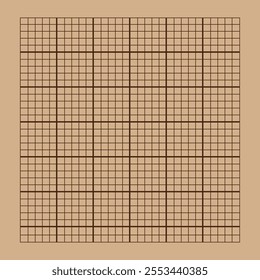 Trigonometrical system of coordinates on graph paper. vector illustration. template for drawing graphs of trigonometric functions