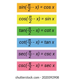 trigonometry cofunction identities in mathematic