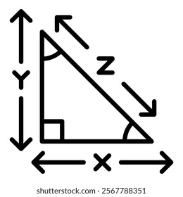 Trigonometry Icon Element For Design