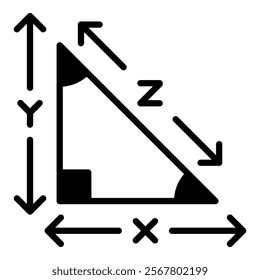 Trigonometry Icon Element For Design