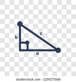 Trigonometry icon. Trendy Trigonometry logo concept on transparent background from E-learning and education collection
