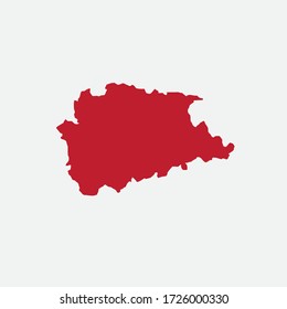 Trikala, the city of Greece. Map vector illustration.