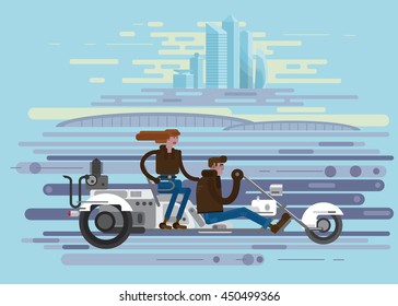 trike, vector illustration