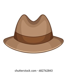 Trilby icon. Cartoon illustration of trilby vector icon for web design