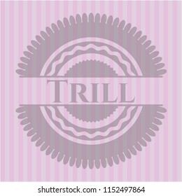 Trill retro pink emblem