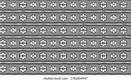 Trim Lace Ribbon for Decorating .Jacquard Mesh Lace Fabric.Vector seamless pattern. 