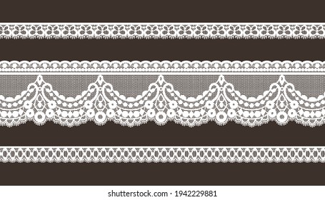 Trim Lace Ribbon for Decorating .Jacquard Mesh Lace Fabric.