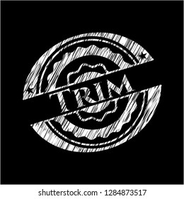 Trim on blackboard