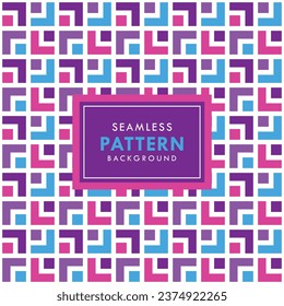 Trim Square Seamless Pattern Design-4 Colors