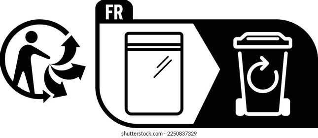 Triman Logo for the recycling of poly-bags in France