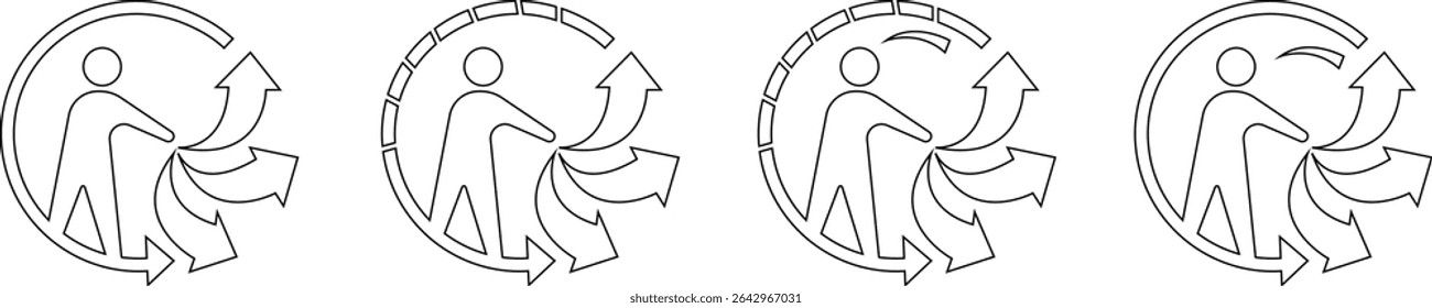 triman recycling icon set, Recycling Active Lifestyle Vector Pattern template designs elements, for Business and Finance buttons, Climate Change, Seasonal Christmas Holiday Graphic, Books and Reading
