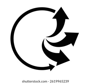 Triman recycling icon,Triman sign, Triman recycling icon black and white