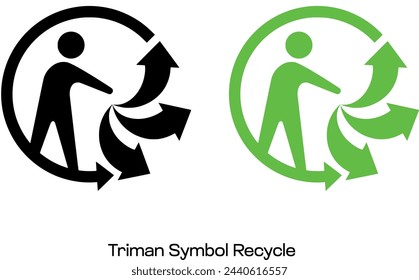 Triman Symbol Recycle to use in your packaging designs and in your technical regulations