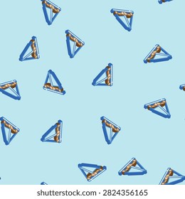 trimaran sailing sport isometric seamless pattern. trimaran sailing sport sign illustration