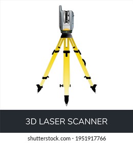 Trimble X7 3D Laser Scanner: Precision Surveying, LiDAR Mapping and BIM Technology (3D Illustration)