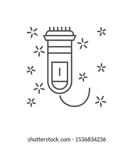Trimer electric icon. Simple line, outline vector of hygiene icons for ui and ux, website or mobile application on white background